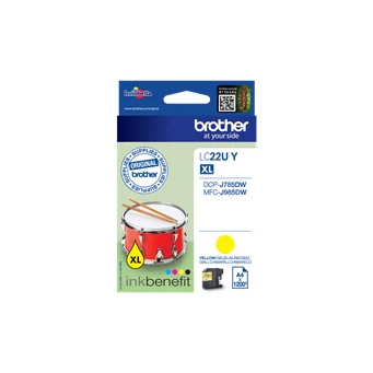 Brother Original LC22U Yellow Ink Cartridge