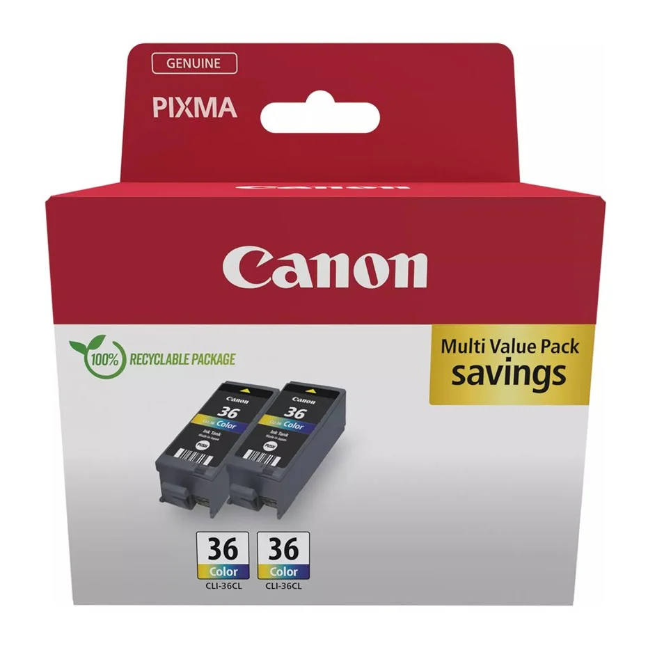 Canon CLI-36 Color Twin Pack - 1511B025