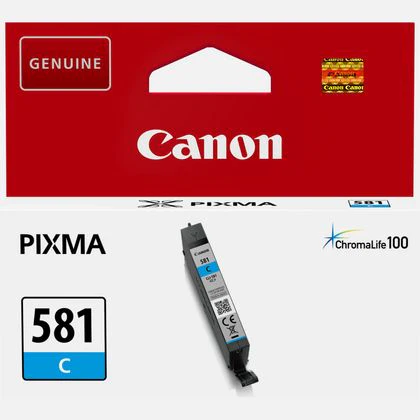 Canon CLI-581 Printer Ink Cartridge Cyan