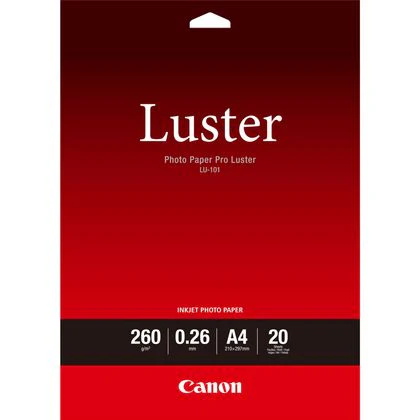 Canon LU-101 Luster Photo Paper Pro A4 - 20 Sheets - 6211B006