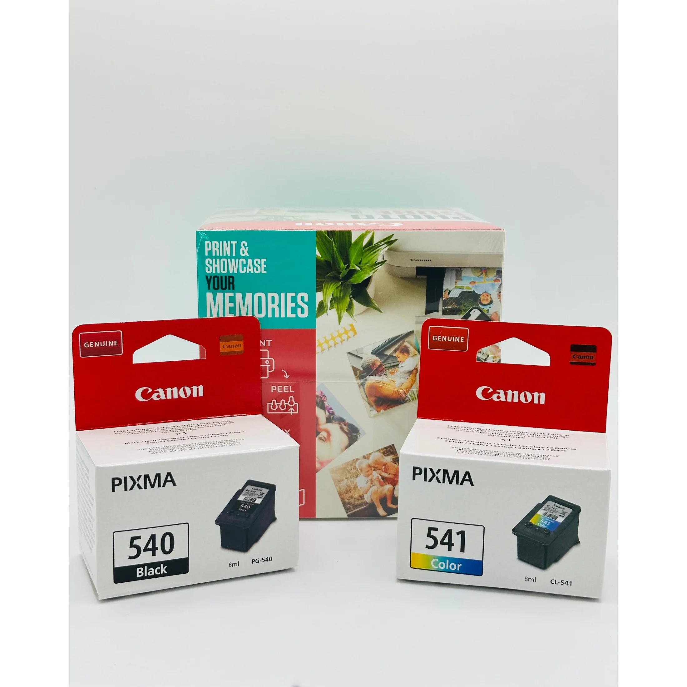 Canon PG-540 / CL-541 Ink Cartridges with Photocube (Blue) Bundle