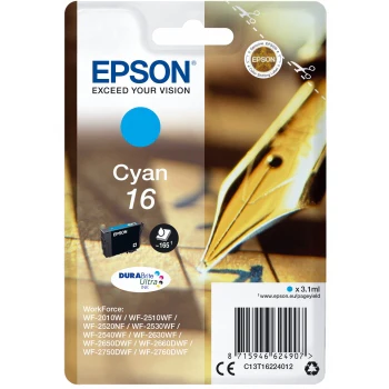Epson Original T1622 Series Pen & Crossword Cyan Ink Cartridge
