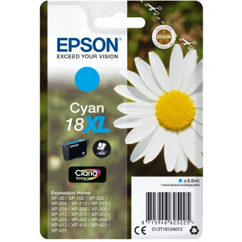 Epson Original T18 XL Cyan Inkjet Cartridge (Daisy)