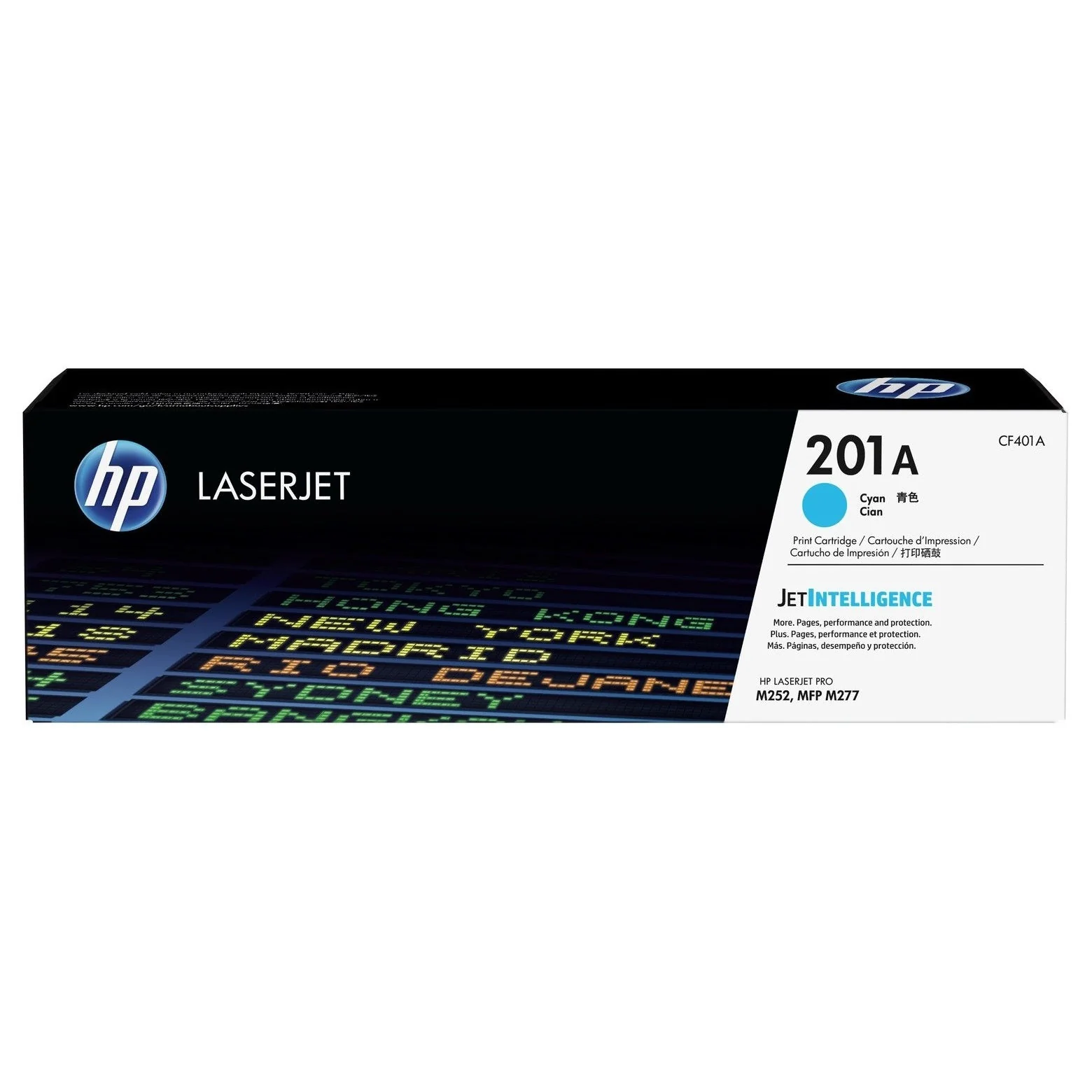 HP 201A Cyan Original LaserJet Toner Cartridge Page Yield 1330 (CF401A)