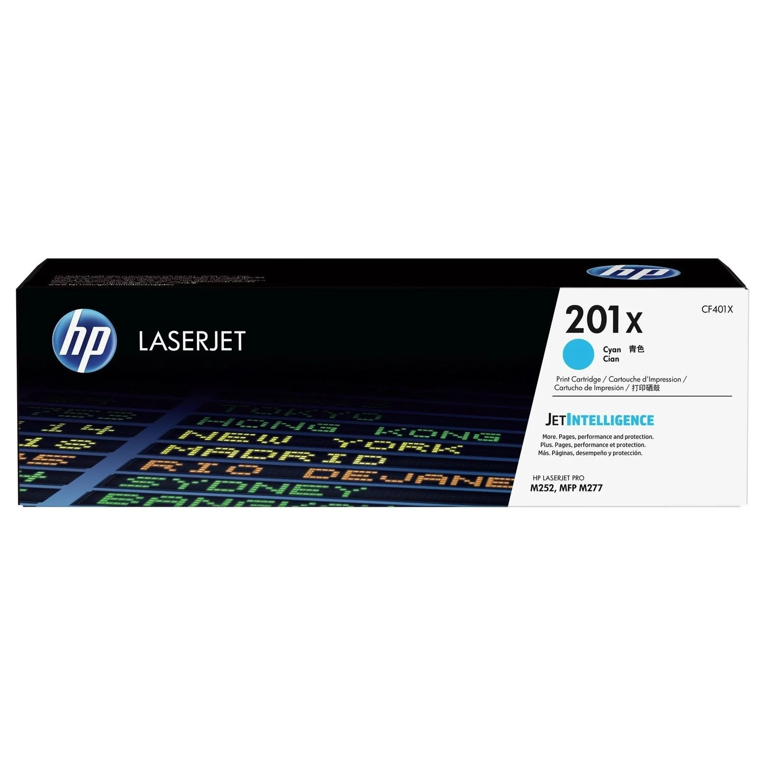 HP 201X High Yield Cyan Original LaserJet Toner Cartridge Page Yield 2300 (CF401X)