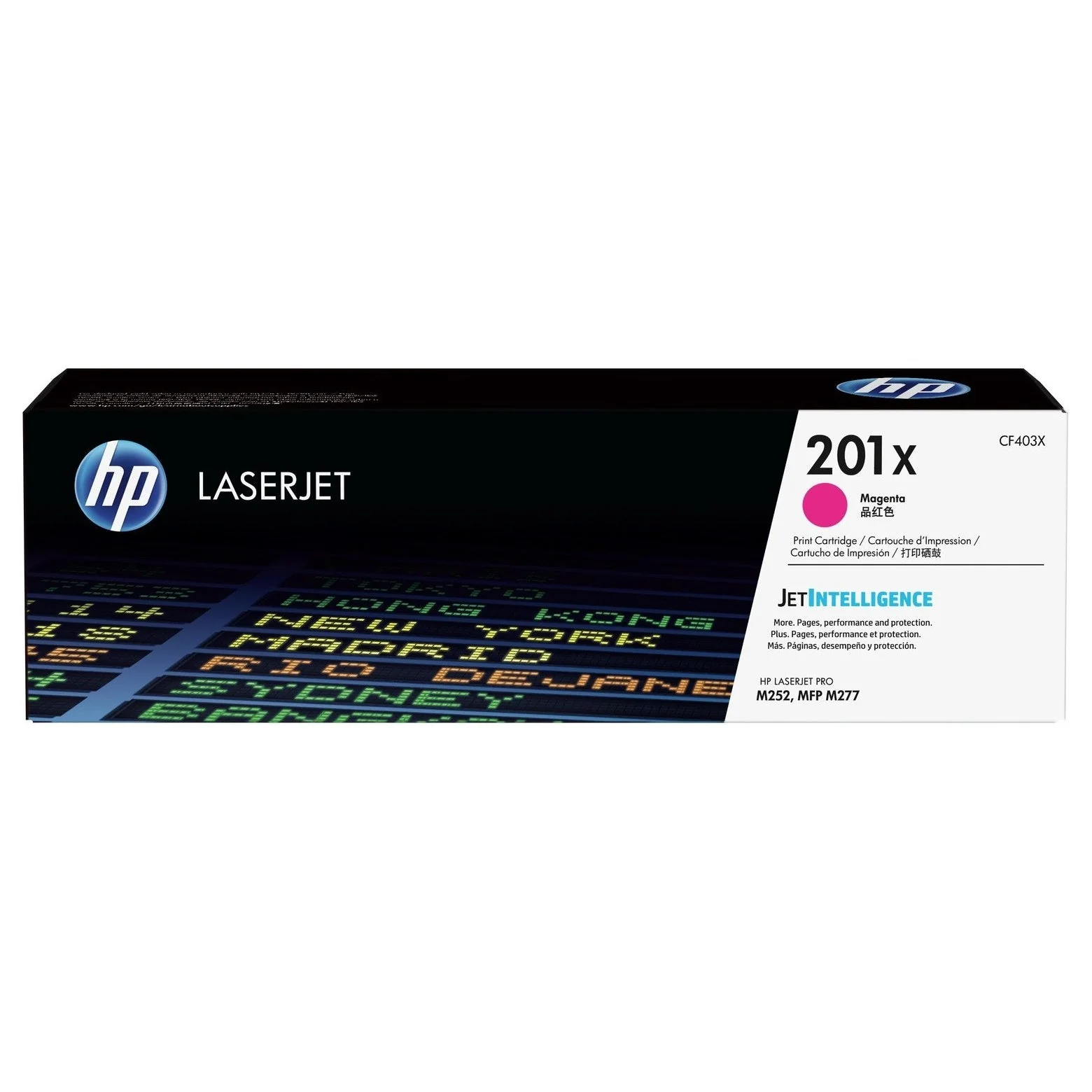 HP 201X High Yield Magenta Original LaserJet Toner Cartridge Page Yield 2300 (CF403X)