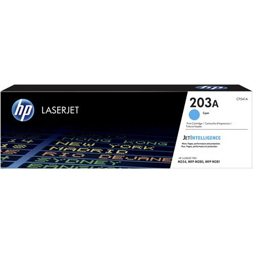 HP 203A Original Cyan LaserJet Toner Cartridge Page Yield 1300 (CF541A)