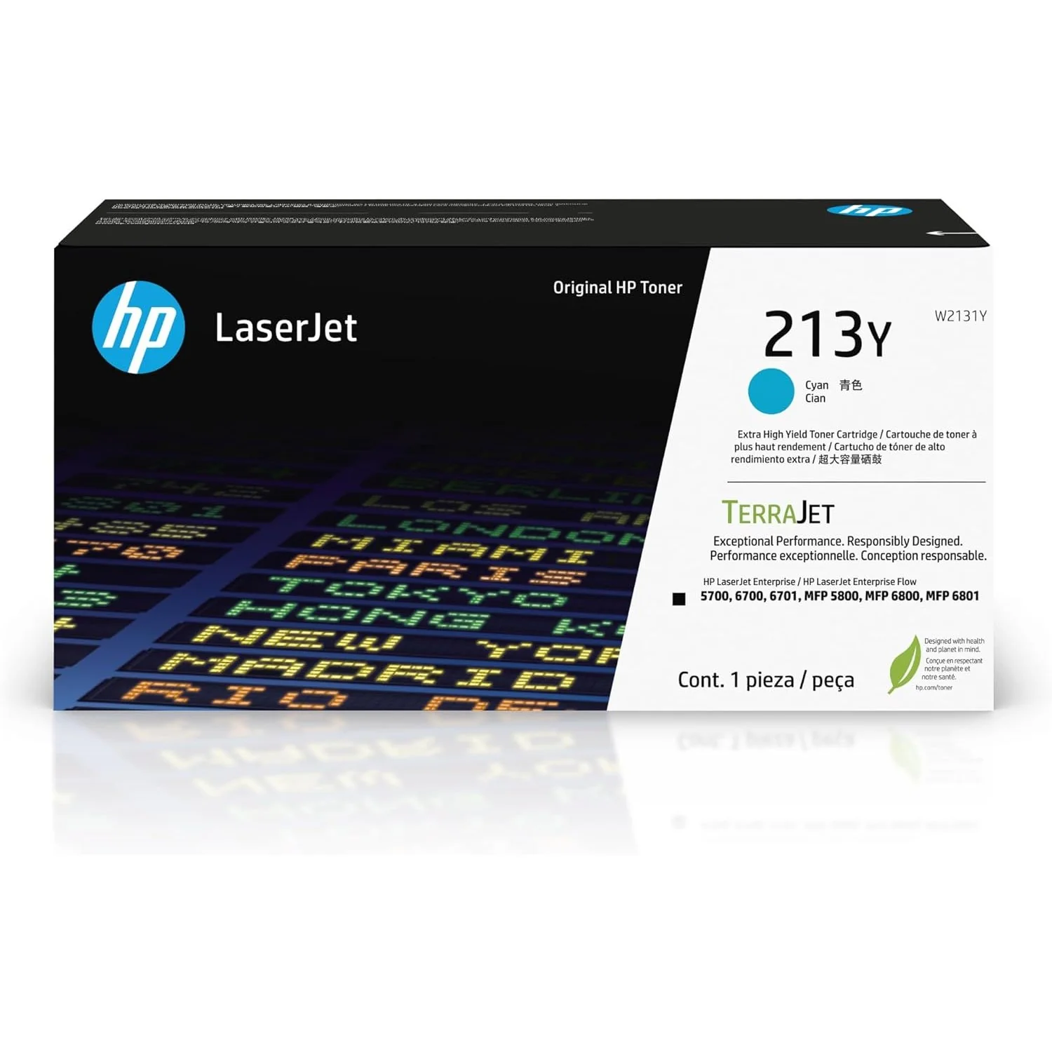 HP 213Y Extra High Yield Cyan Original LaserJet Toner Cartridge