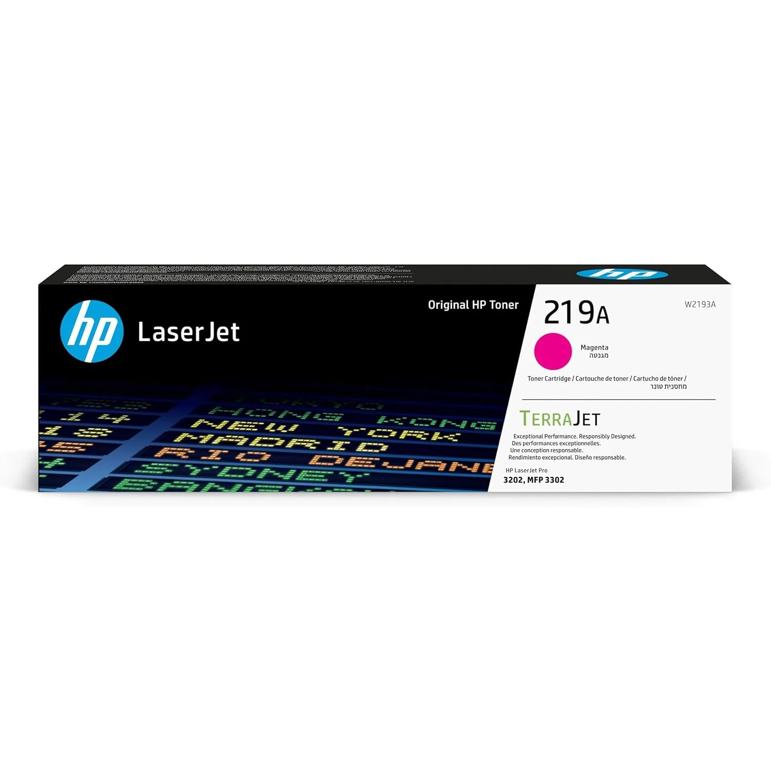 HP 219A Magenta Original Laserjet Toner Cartridge Page Yield 1200 (P/N W2193A)