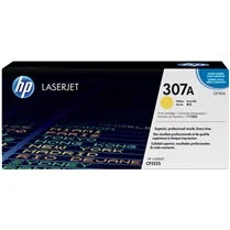 HP 307A Yellow Original LaserJet Toner Cartridgee Page Yield 7300 (CE742A)