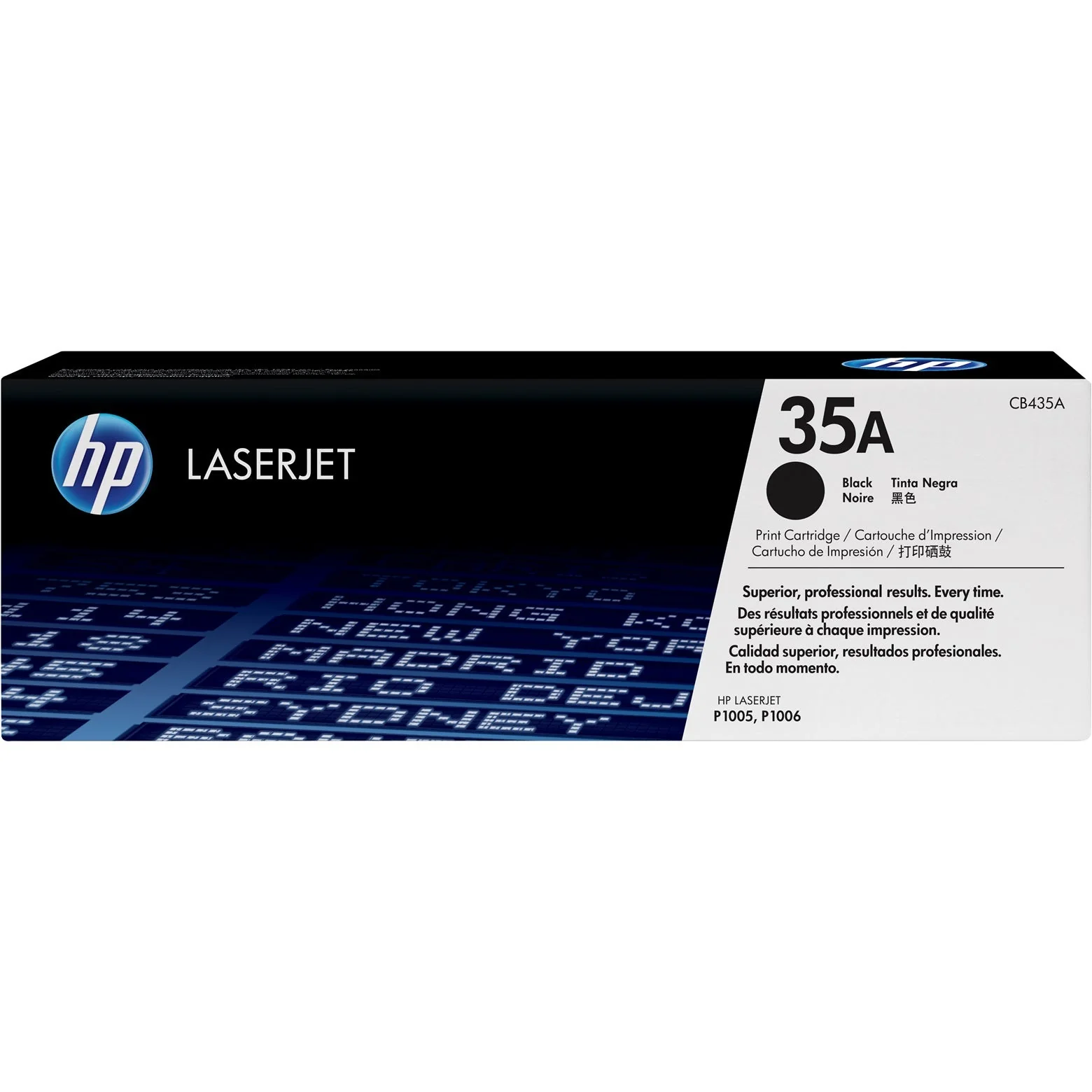HP 35A Black Original LaserJet Toner Cartridge Page Yield 1500 (CB435A)