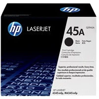 HP 45A Black Original LaserJet Toner Cartridge Page Yield 18K (Q5945A)