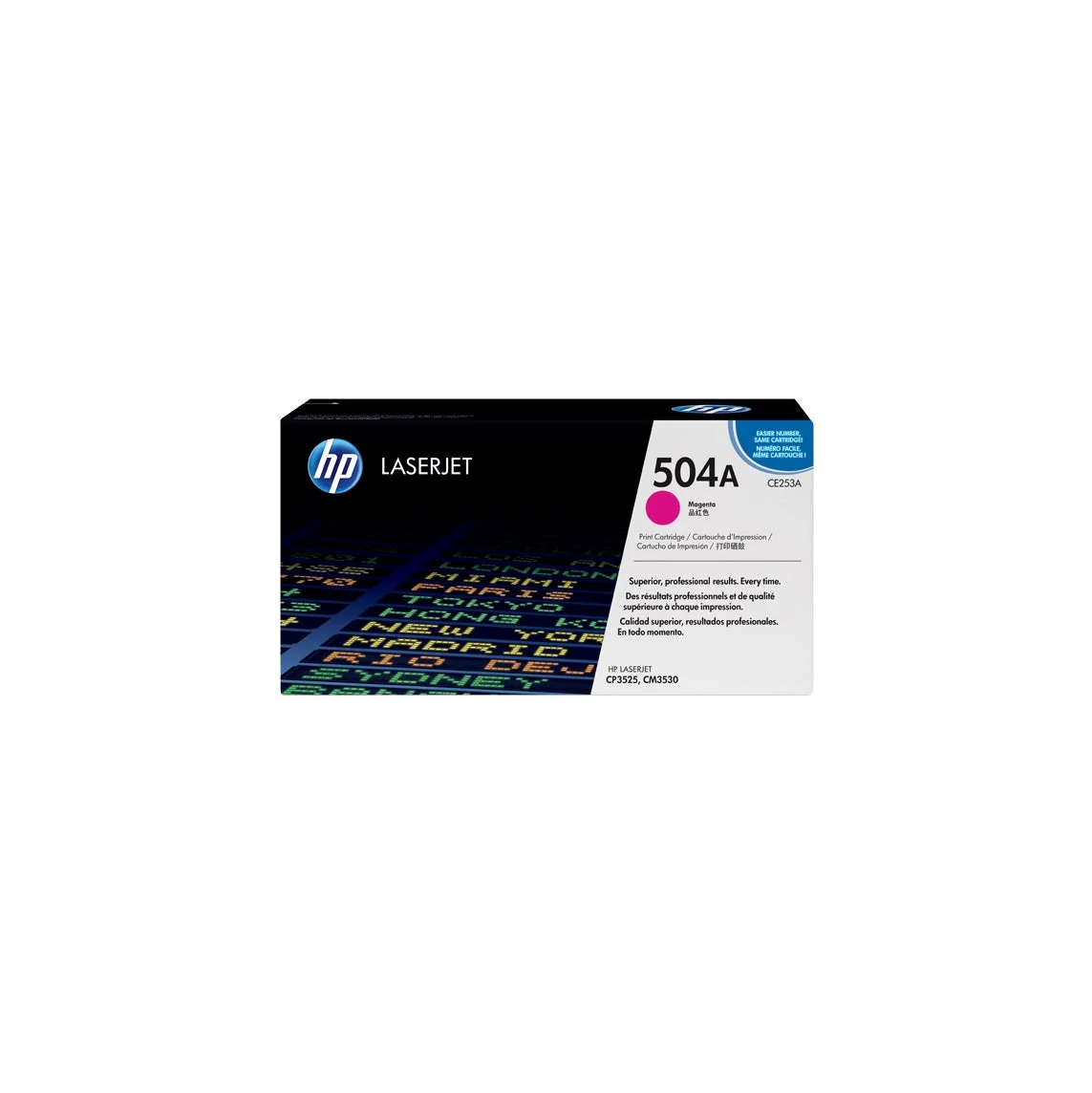 HP 504A Magenta Original LaserJet Toner Cartridge Page Yield 7000 (CE253A)