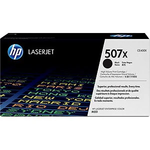 HP 507X High Yield Black Original LaserJet Toner Cartridge - CE400X