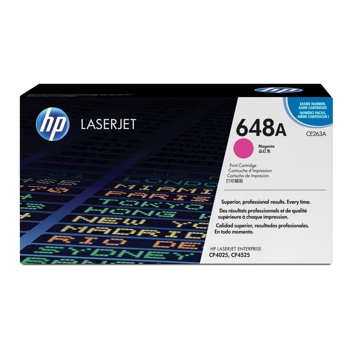HP 648A Magenta Original LaserJet Toner Cartridge Page Yield 11K (CE263A)