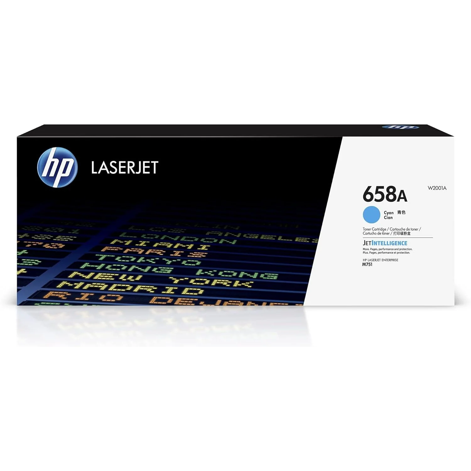 HP 658A LaserJet Original Toner Cartridge Cyan W2001A