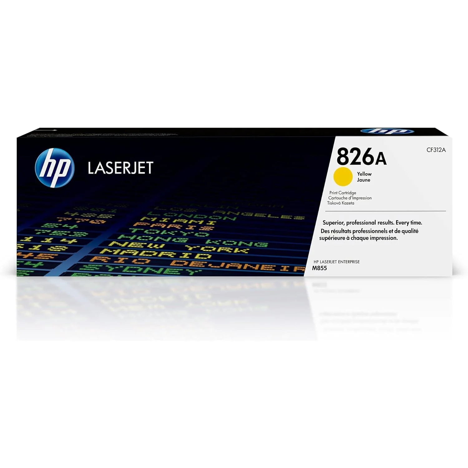 HP 826A Original LaserJet Toner Cartridge, Yellow, Single Pack