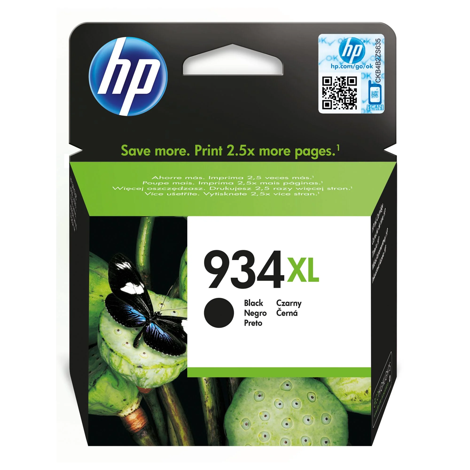 HP 934XL High Capacity Black Original Ink Cartridge - C2P23AE